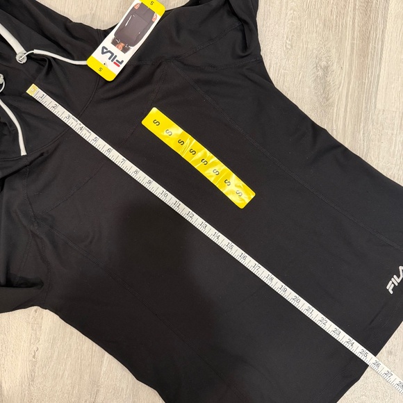 NWT Women’s Fíla Funnel Neck Active Hoodie Black Size Small - Picture 7 of 14